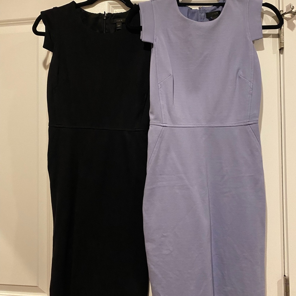 J. Crew Resume Dresses - Black and Lavender Dress Bundle (2)